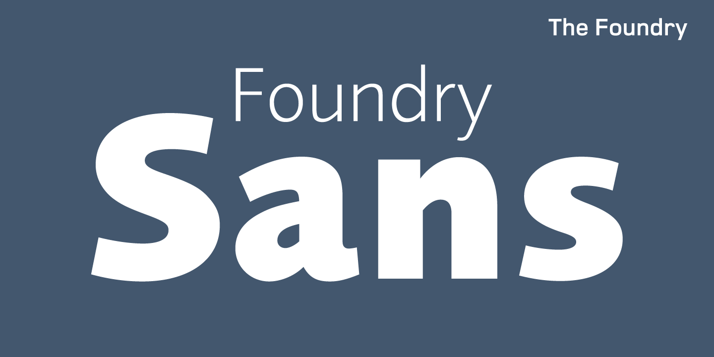 Czcionka Foundry Sans